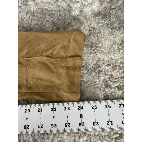 Cache Size 0 Casual Stretch Flat Front Pants Beige Button Zip Pockets Ankle - Picture 7 of 12
